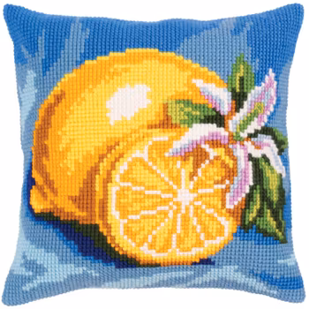 Broderikit Kudde Citron