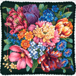 Broderikit Tavla Floral Splendor - Blomsterprakt