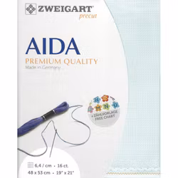Aida Broderiväv 16 count (6,4 rutor/cm) 48x53 cm (art.550) Zweigart
