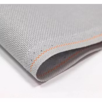 Grå Aida Broderiväv 16 count (6,4 rutor/cm) 50x100 cm (art.713) Zweigart