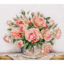 Broderikit Golden series Tavla Bouquet of roses