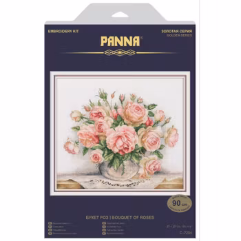 Broderikit Golden series Tavla Bouquet of roses