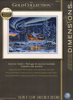 The Gold Collection Broderikit Tavla Aurora Cabin