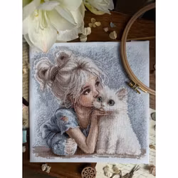 Broderikit Tavla The friend - Vänner