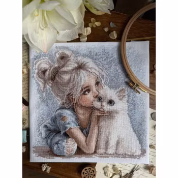 Broderikit Tavla The friend - Vänner