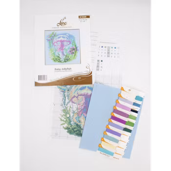 Broderikit Tavla - Aine collection "Baby Jellyfish" - Liten manet