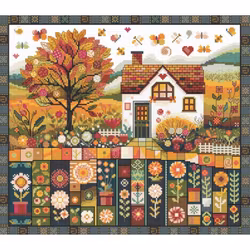 Broderikit Tavla Autumn Patterns - Höstmönster