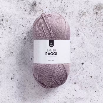 Bambu Raggi Järbo 100g 50% Ull ”Superwash”, 25% Bambu, 25% Polyamid