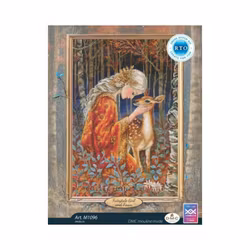 Broderikit Tavla Fairytale Girl and Fawn