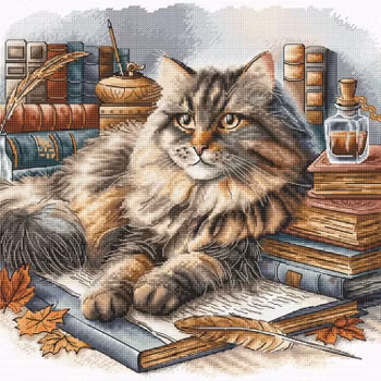 Broderikit Tavla The Wise Cat