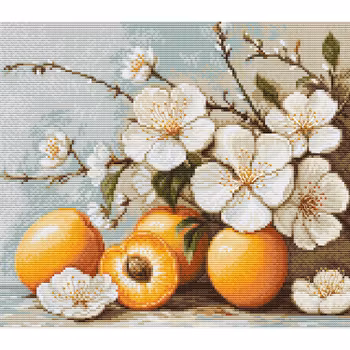 Broderikit Tavla Apricot Blossom - Aprikosblom