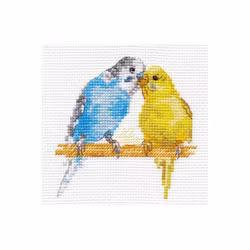 Broderikit Tavla Parrots