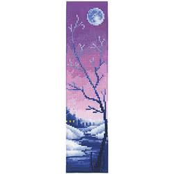 Broderikit Bokmärke Lilac Twilight