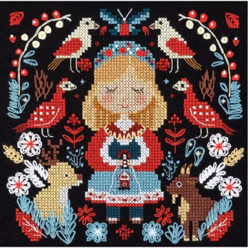 Broderikit Tavla Mistress of the Forest - Skogens härskarinna