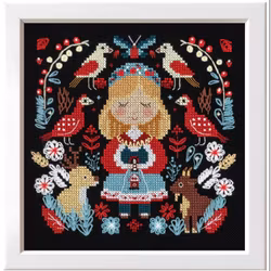 Broderikit Tavla Mistress of the Forest - Skogens härskarinna