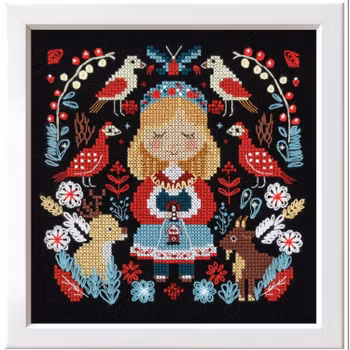 Broderikit Tavla Mistress of the Forest - Skogens härskarinna