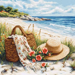 Broderikit Tavla Echo of Summer - Vid stranden