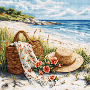 Broderikit Tavla Echo of Summer - Vid stranden