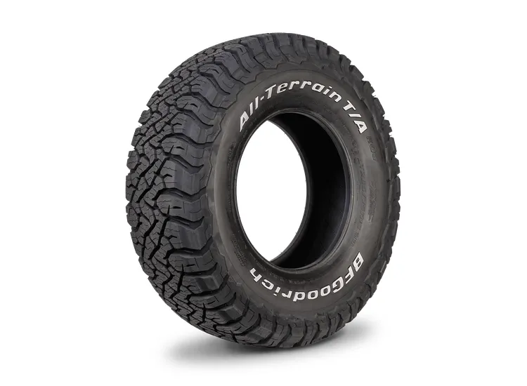 BFGoodrich All-Terrain T/A KO3 med vita bokstäver, utan fälg