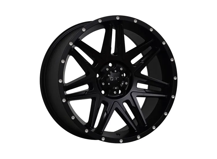 DIRT A.T D62 Flatblack milled rivets 9x18 6x114,3 ET25 CB66,1
