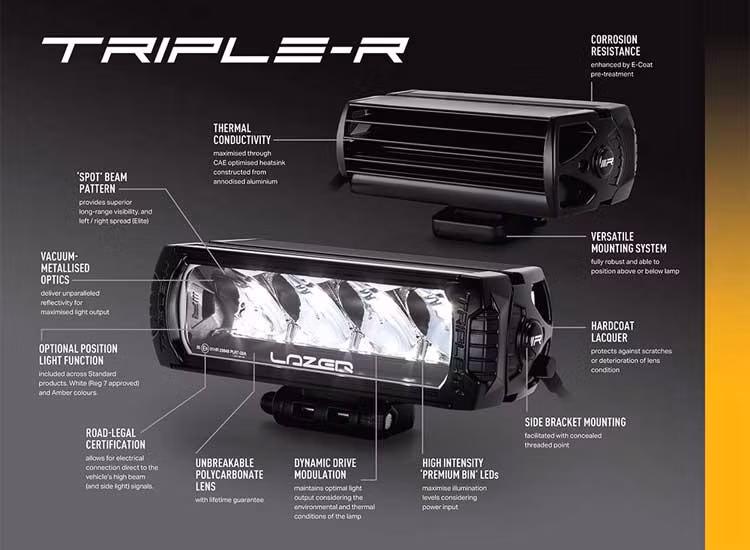 Extraljuskit Lazer Triple-R 750 Elite (G2) Ford Transit Custom 12-17