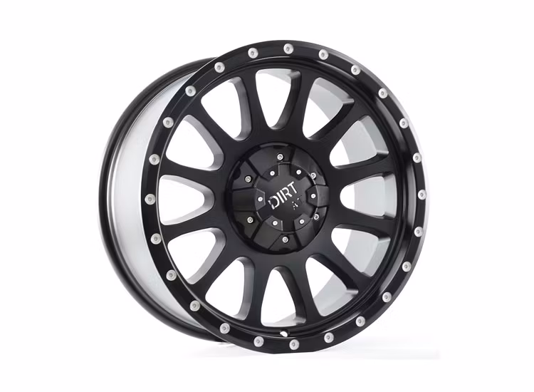 D95 Flatblack Milled Rivets 9x18 5/120 ET20