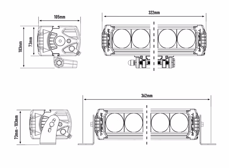 Extraljuskit Lazer Triple-R 850 Elite (G2) Ford Ranger Wildtrak 2023+
