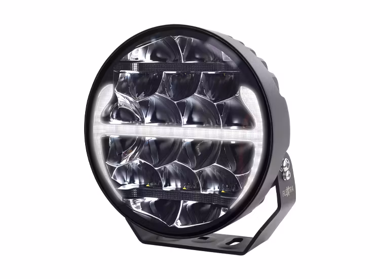 4-pack Predator 9 tums LED extraljus med kabelsats