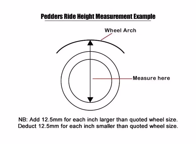 Pedders höjningsfjädring 40mm fram för foam-cell Toyota Hilux 2005+