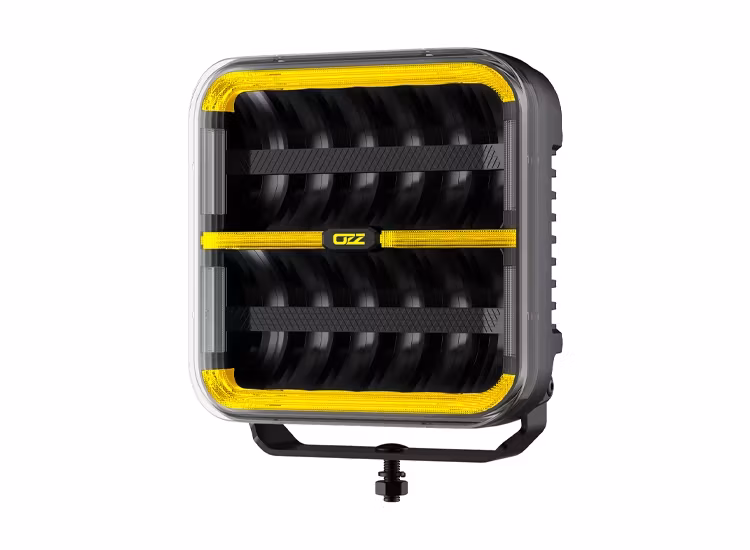 3-Pack OZZ SQR 9 tum LED extraljus med kabelsats