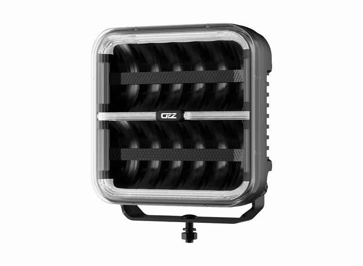 3-Pack OZZ SQR 9 tum LED extraljus med kabelsats