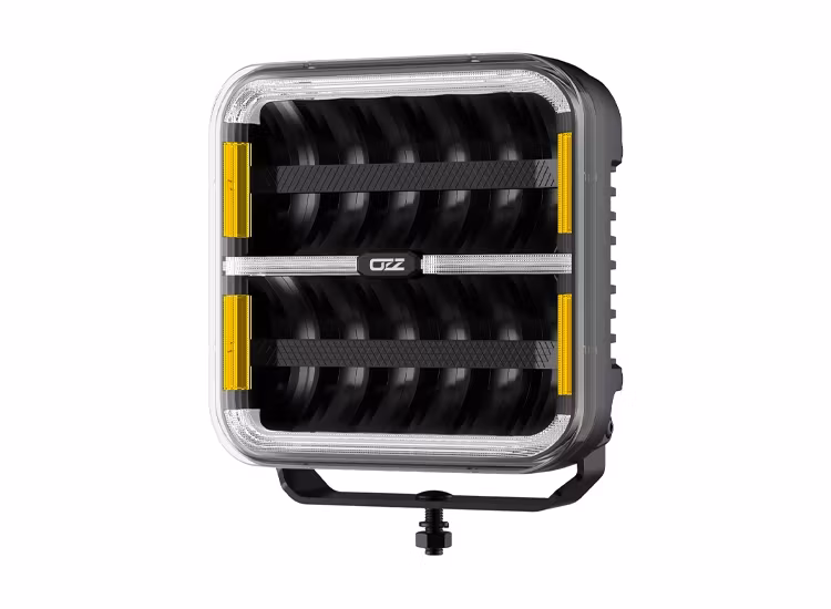 2-Pack OZZ SQR 7 tum LED extraljus med kabelsats