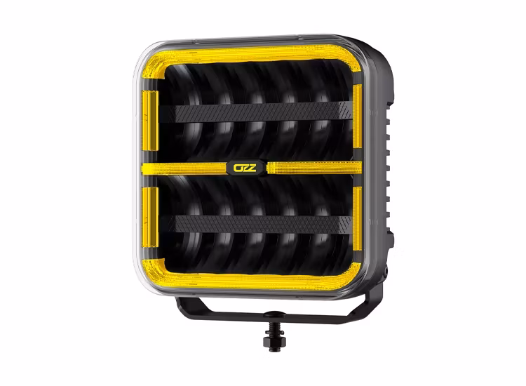 4-Pack OZZ SQR 7 tum LED extraljus med kabelsats