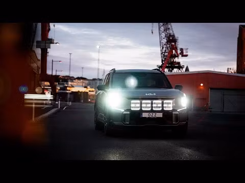 4-Pack OZZ SQR 7 tum LED extraljus med kabelsats