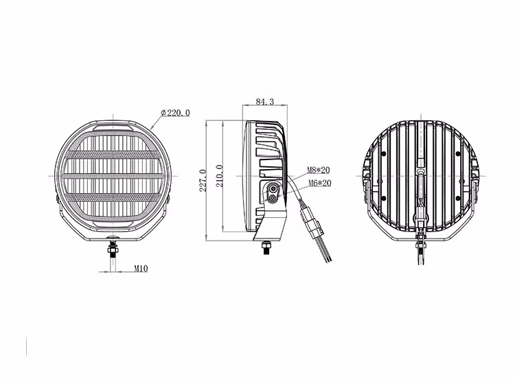 2-Pack OZZ XR3 P9 tum 65 LED Extraljus