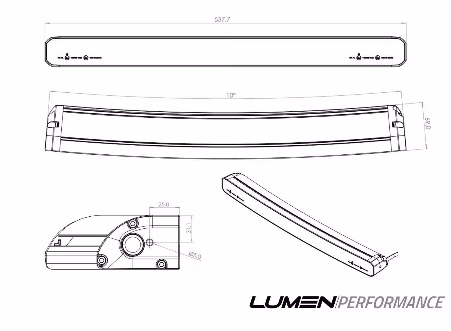 Lumen grillkit Performance CS20 Toyota Pro Ace Max 2024+