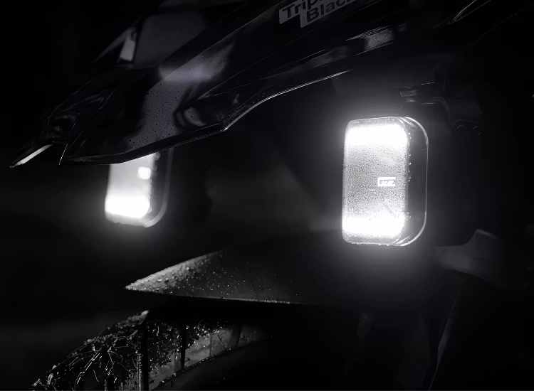 10-Pack Extraljus OZZ SQR 3 tum med dynamiskt positionsljus