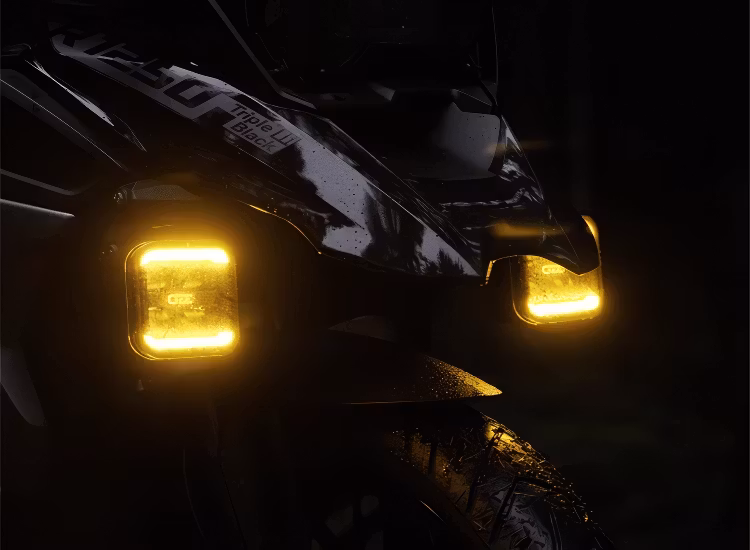 10-Pack Extraljus OZZ SQR 3 tum med dynamiskt positionsljus