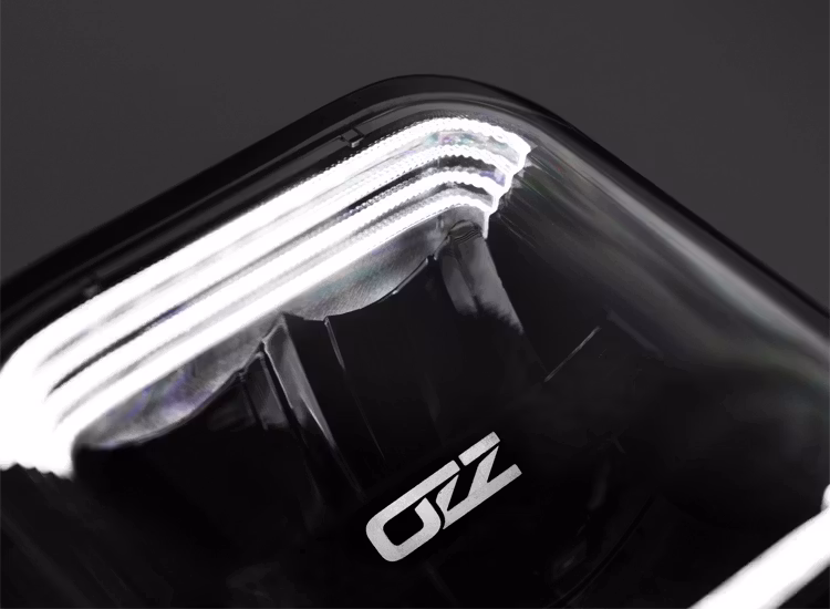 10-Pack Extraljus OZZ SQR 3 tum med dynamiskt positionsljus