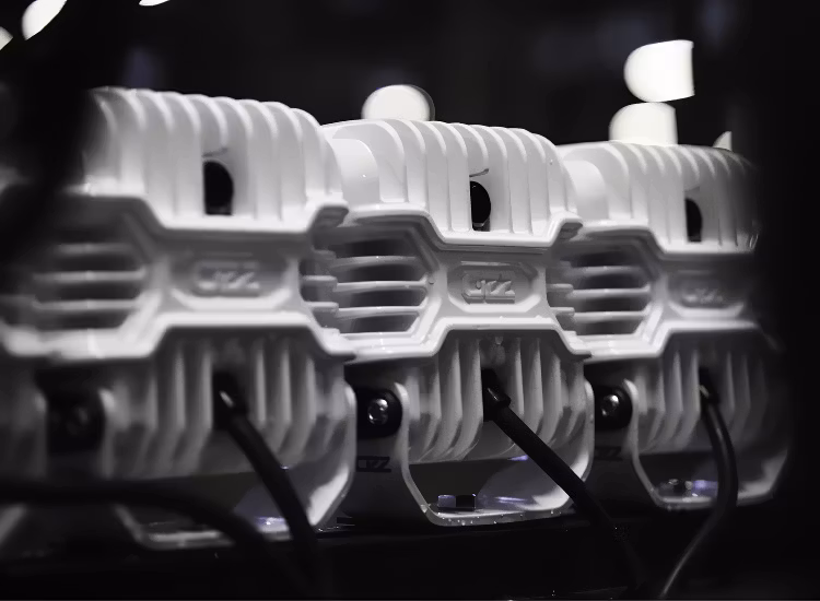 8-Pack Extraljus OZZ SQR 5 tum med dynamiskt positionsljus