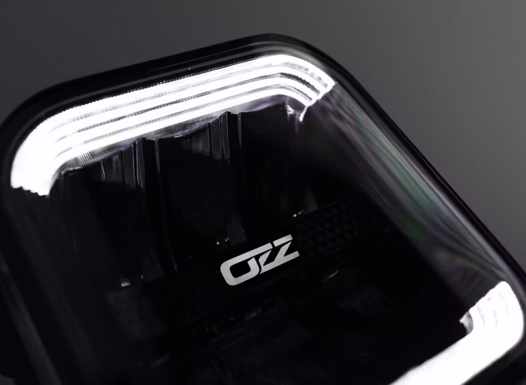 8-Pack Extraljus OZZ SQR 5 tum med dynamiskt positionsljus