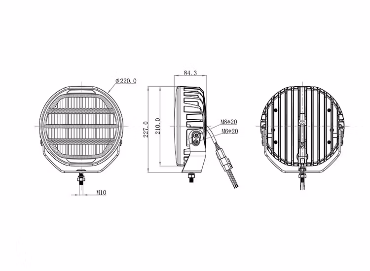 OZZ XR3 P9" Arctic Edition LED Extraljus