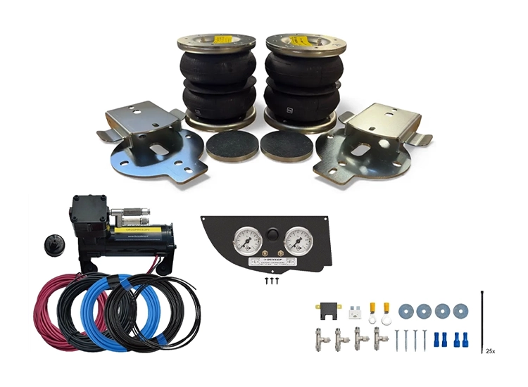Luftfjädring Dunlop Toyota Hilux 4-WD 2016+ med kompressor och manometer