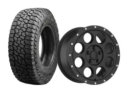 DIRT A.T D214 Flatblack fälgpaket 8X18 5X114.3 ET40 CB73.1 KIA PV5