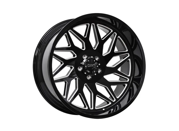 DIRT A.T D55 Glossblack milled 12x24 5x139,7 ET-42 CB87,1