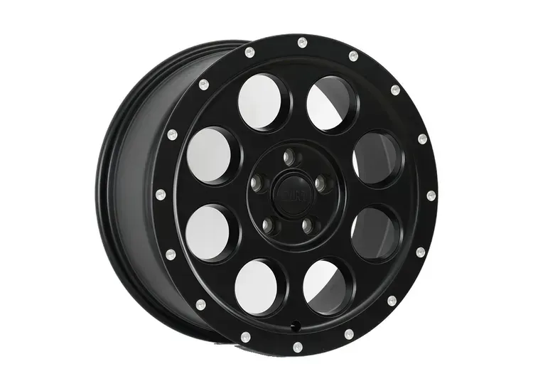 DIRT A.T D214 Flatblack milled rivets 7x16 6x130 ET48 CB84,1