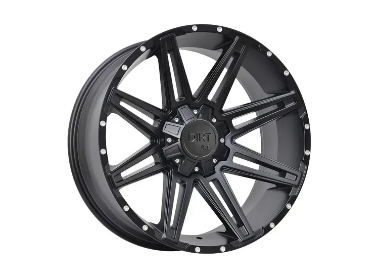 DIRT A.T D88 Flatblack milled rivets 8,5x20 5x110/120 ET35 CB74,1