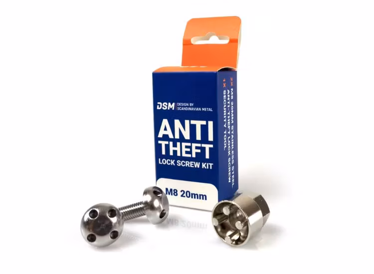 Låsbultsats M8 för extraljus och LED ramp