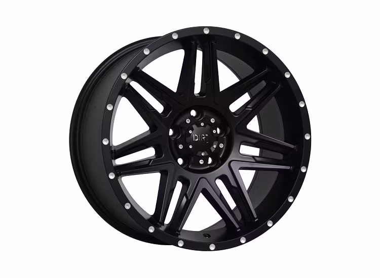 D62 Flatblack Milled Rivets 9×18 6/139,7 ET25