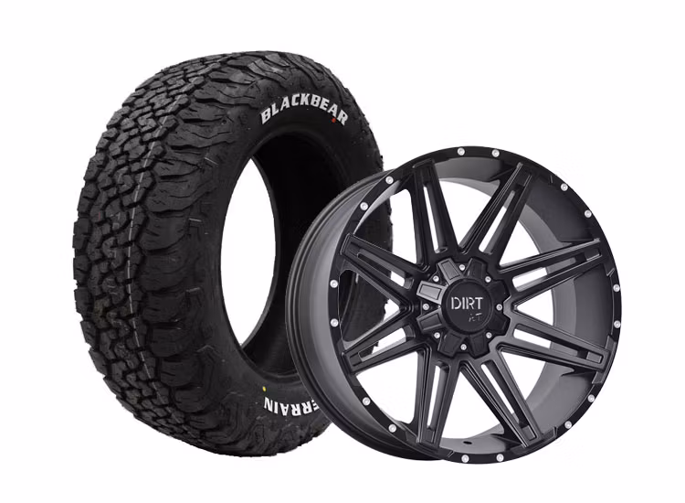 Komplett fälgpaket D88 9x20 tum ET25 265/50R20 VW Amarok